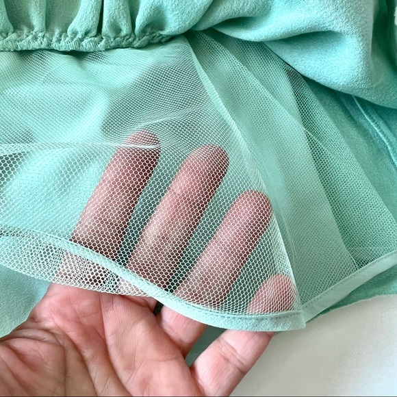 BCBGMAXAZRIA Jacklyn Ruffled Tiered Strapless Opaline Dress—SZ. 0 - Picture 15 of 17